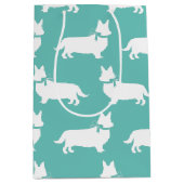 コーギパピードッグペンブロークウェルシュミディアム抱き枕 ミディアムペーパーバッグ (正面)