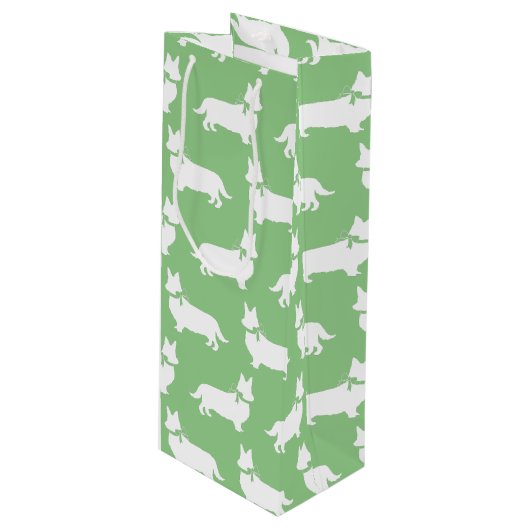 コーギパピードッグペンブロークウェルシュワイン抱き枕 ワインギフトバッグ (正面アングル)