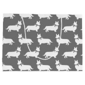 コーギパピードッグペンブロークウェルシュ大抱き枕 ラージペーパーバッグ (裏面)