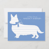 コーギパピードッグペンブロークウェルシュ サンキューカード (正面)