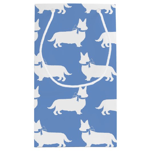 コーギパピードッグペンブロークウェルシュ スモールペーパーバッグ (裏面)