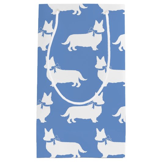 コーギパピードッグペンブロークウェルシュ スモールペーパーバッグ (正面)