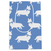 コーギパピードッグペンブロークウェルシュ ミディアムペーパーバッグ (正面)