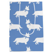 コーギパピードッグペンブロークウェルシュ ミディアムペーパーバッグ (裏面)