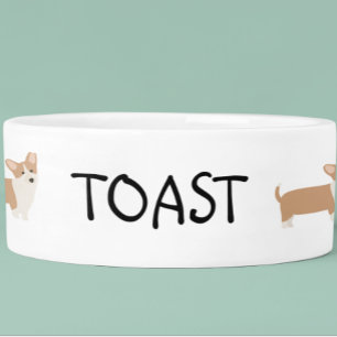 コーギパーソナライズされた恋人 ボウル