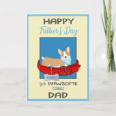 コーギパーソナライズされた犬の父の日 シーズンカード (正面)