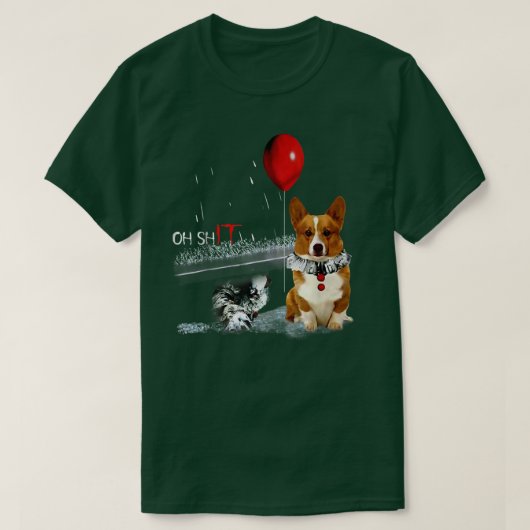 コーギピエロサーカスOh It衣装マッチングハロウィーン Tシャツ (デザイン正面)