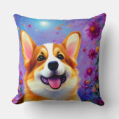 コーギフローラ界 クッション (正面)