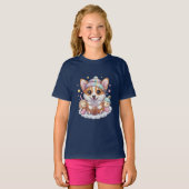 コーギボバパーティー-おもしろいTシャツ Tシャツ (正面フル)