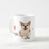 コーギムグI love Corgis コーヒーマグカップ (正面左)