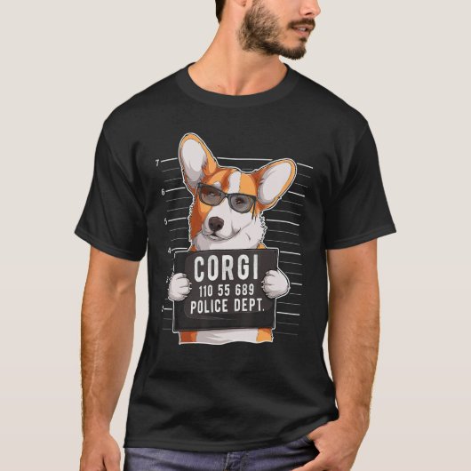 コーギムショット犬 Tシャツ (正面)