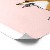 コーギランゲージプリント ポスター (角)