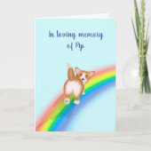 コーギレインボーブリッジ悔やみや弔慰カード カード (正面)