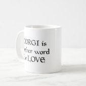 コーギワードコーヒーマグ コーヒーマグカップ (正面左)