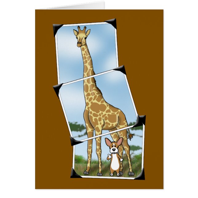 コーギーおよびキリンのスナップショット (正面)