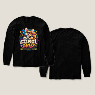 コーギーお父さん プレイヤー1 レトロゲーマーデザイン トライブレンドＴシャツ