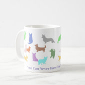 コーギーが多すぎる コーヒーマグカップ (正面左)