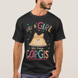 コーギーが大好きな女の子26 Tシャツ