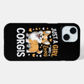 コーギーが大好きな女の子 Case-Mate iPhoneケース (裏面 (横))