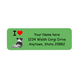 コーギーが大好き ラベル