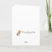 コーギーとサンタ シーズンカード (裏面)