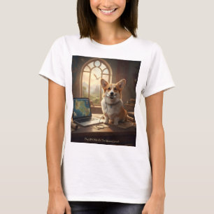 コーギーとネズミ Tシャツ