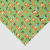 コーギーのお尻のクリスマスのティッシュペーパー|のギフト用包装紙 薄葉紙 (詳細)