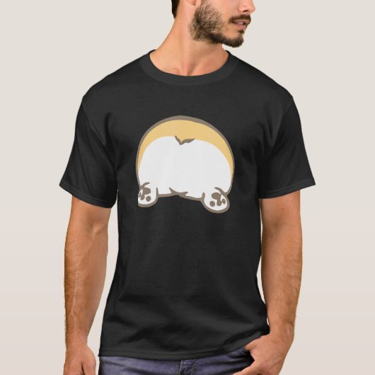 コーギーのお尻のハロウィンコスチューム Tシャツ (正面)
