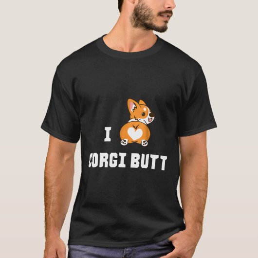 コーギーのお尻大好き Tシャツ (正面)