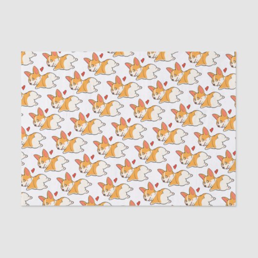 コーギーのお尻 薄葉紙 (正面)