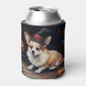 コーギーのカボチャ ハロウィーンの恐怖 缶クーラー (缶正面)