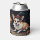 コーギーのカボチャ ハロウィーンの恐怖 缶クーラー (缶裏面)