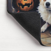 コーギーのカボチャ ハロウィーン おばけ マウスパッド (コーナー)