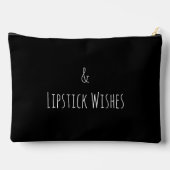 'コーギーのキス' 面白い かわいい コーギー 愛好家 ブラック アクセサリーポーチ (裏面)