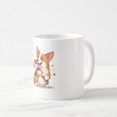 コーギーのキャンディケイン喜び コーヒーマグカップ (正面右)