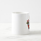 コーギーのキューピッドのバレンタインデーのマグ コーヒーマグカップ (中央)
