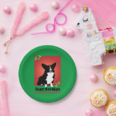 コーギーのクリスマスのプレゼント ペーパープレート (パーティー)