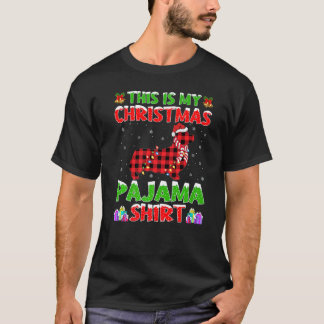 コーギーのクリスマスパジャマ サンタさんへ コーギーと過ごす私のクリスマス Tシャツ