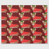 コーギーのクリスマス ラッピングペーパー (フラット)