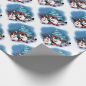 コーギーのクリスマス ラッピングペーパー (角)