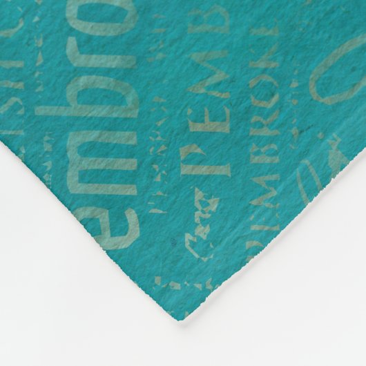 コーギーのコラージュの抽象芸術の混合メディア フリースブランケット (角)