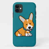 コーギーのコーギーは子犬の小犬の幸せなペンブロークウェールズの後をつけます Case-Mate iPhoneケース (裏面)