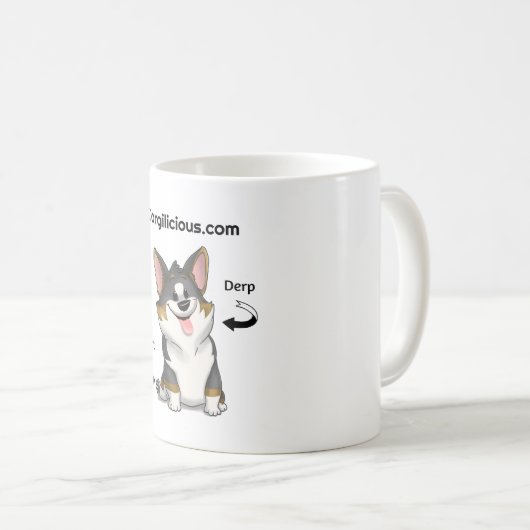 コーギーのコーヒー・マグ コーヒーマグカップ (正面右)