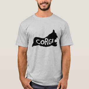 コーギーのシルエット Tシャツ