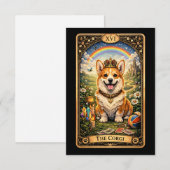 コーギーのタロットカード サンキューカード (正面/裏面)