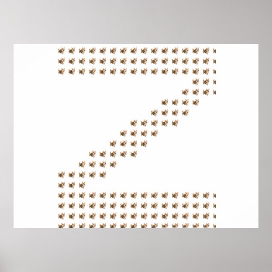 コーギーのハイキングアドベンチャーZパターン ポスター (正面)