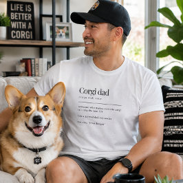コーギーのパパの定義 誕生日プレゼント 犬のパパへのギフト Tシャツ