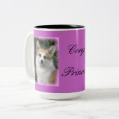 コーギーのプリンセス ツートーンマグカップ (正面左)