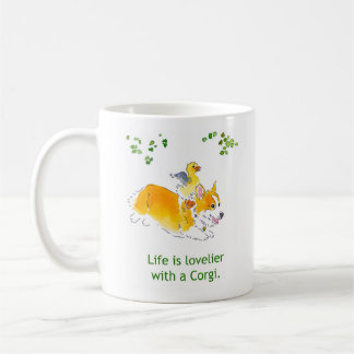 コーギーのマグとより美しい コーヒーマグカップ
