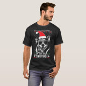 コーギーのメリー・バークマス・クリスマス Tシャツ (正面フル)